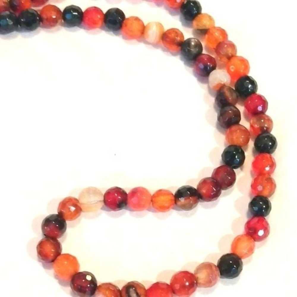 Vintage Carnelian Beaded Necklace - image 4