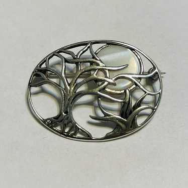 Vintage Sterling Silver 925 “Winter Moon" Designe… - image 1