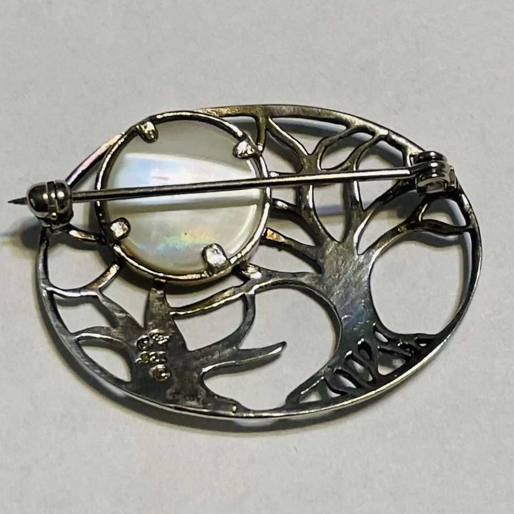 Vintage Sterling Silver 925 “Winter Moon" Designe… - image 2