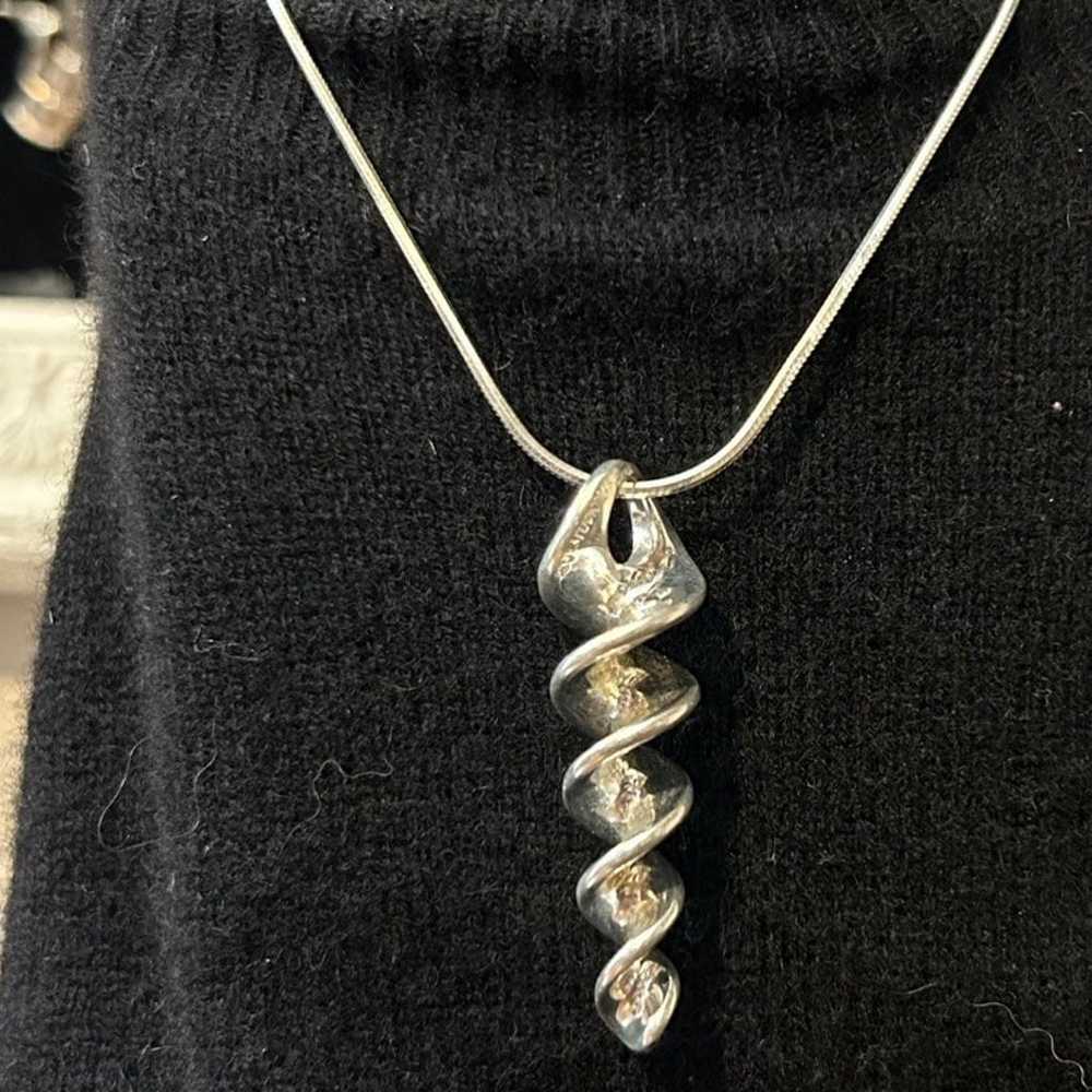 925 Sterling RLM Studio Spiral necklace - image 2