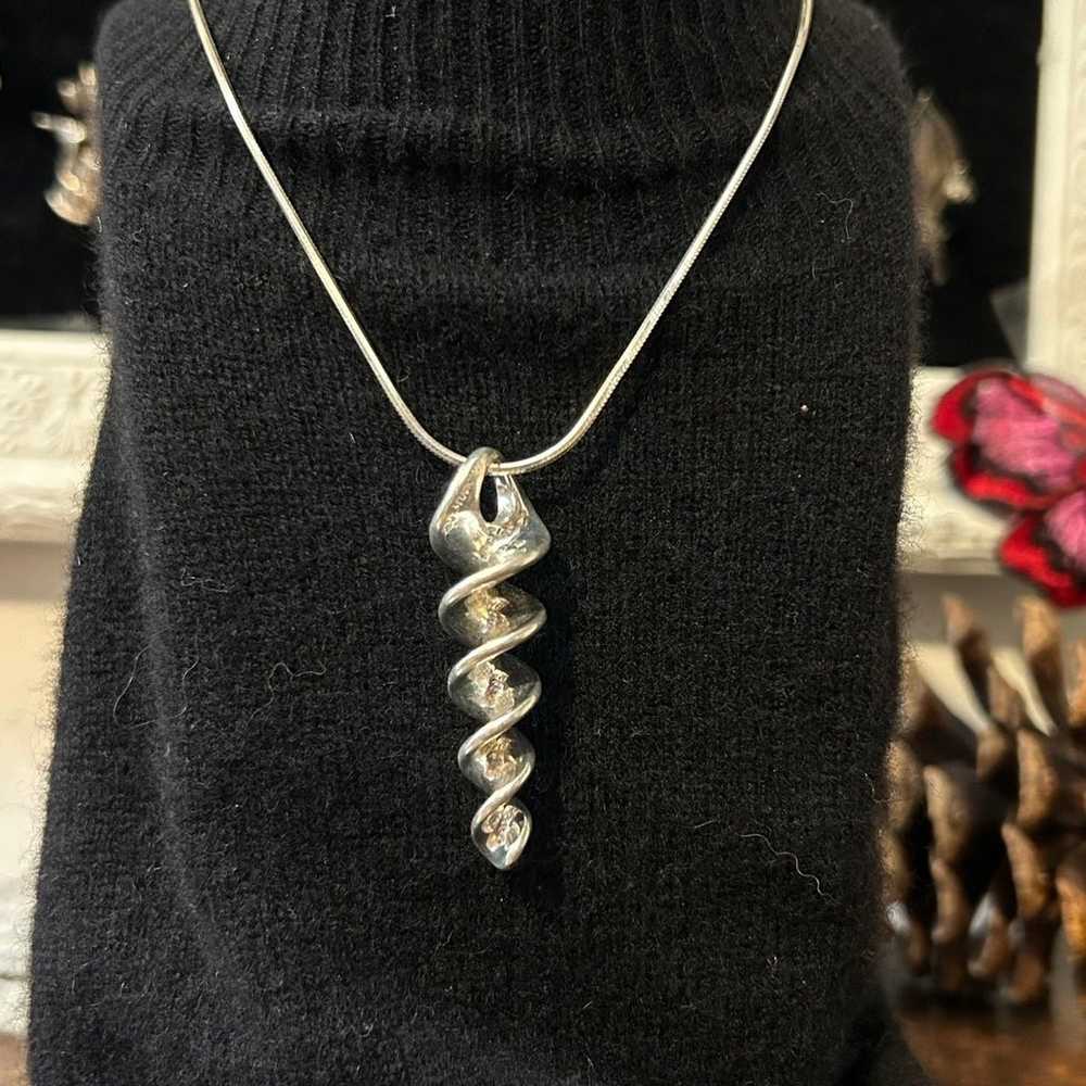 925 Sterling RLM Studio Spiral necklace - image 4