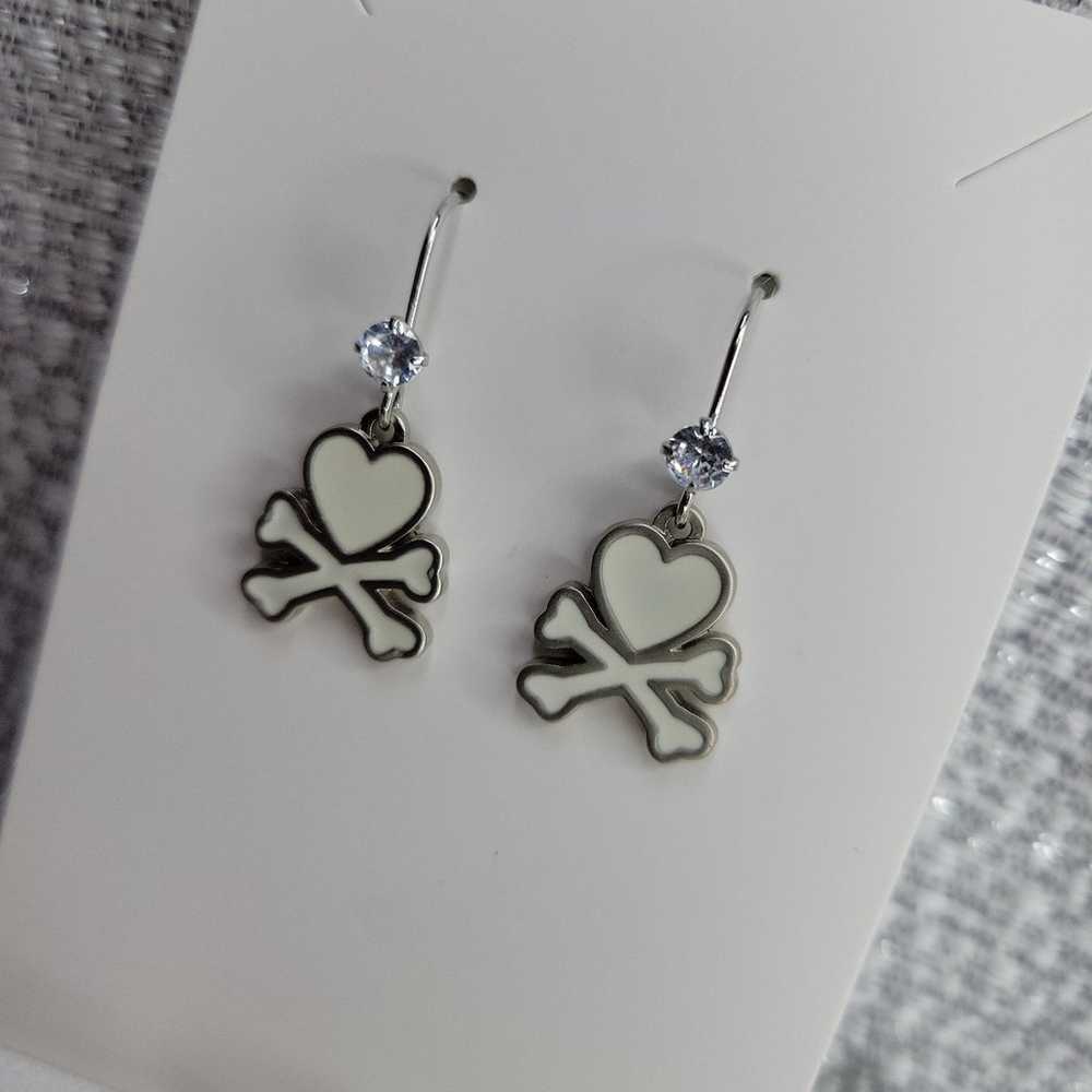 Tokidoki Rhinestone Logo Dangle Earrings - image 3