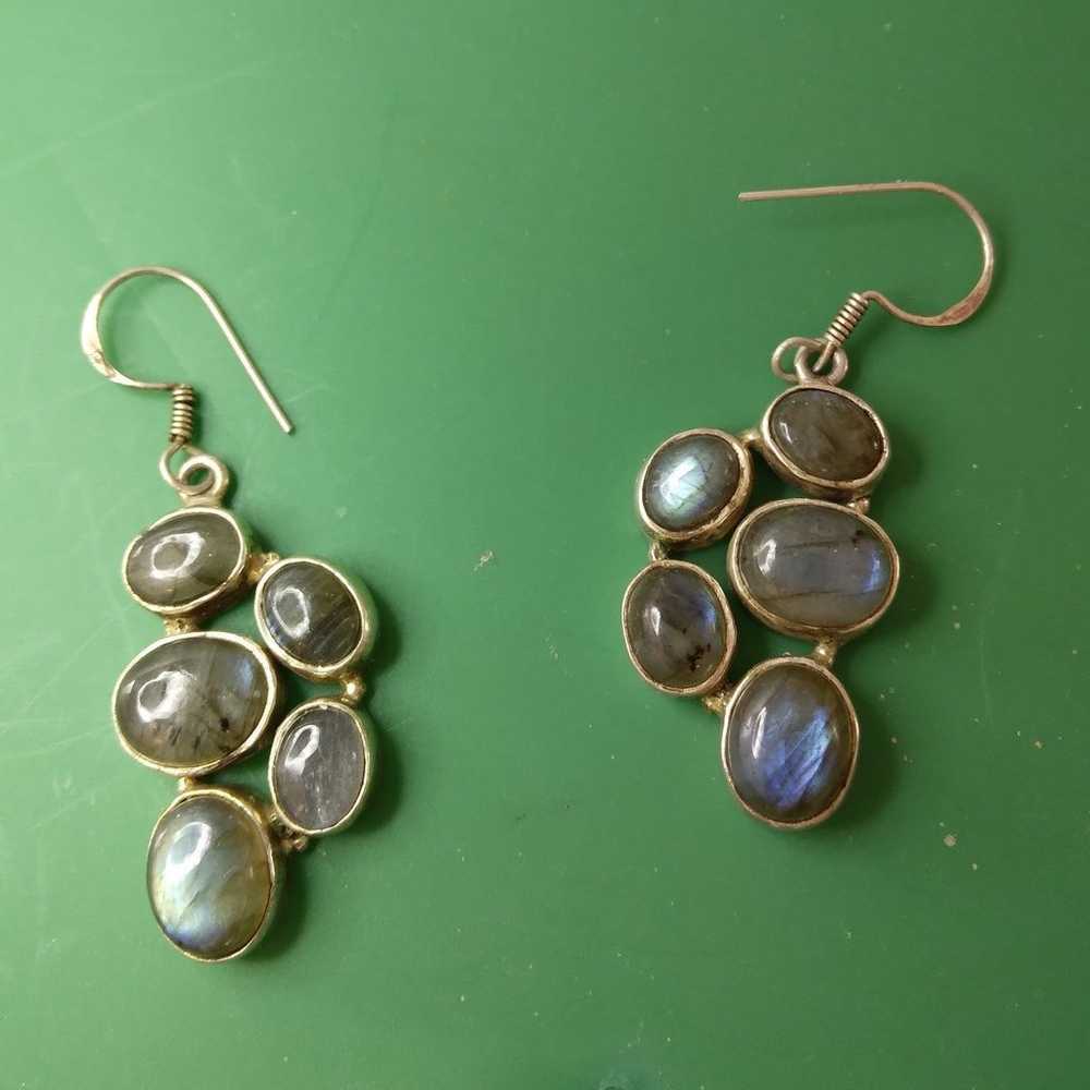 Labradorite and Pearl Jewelry Set - image 5