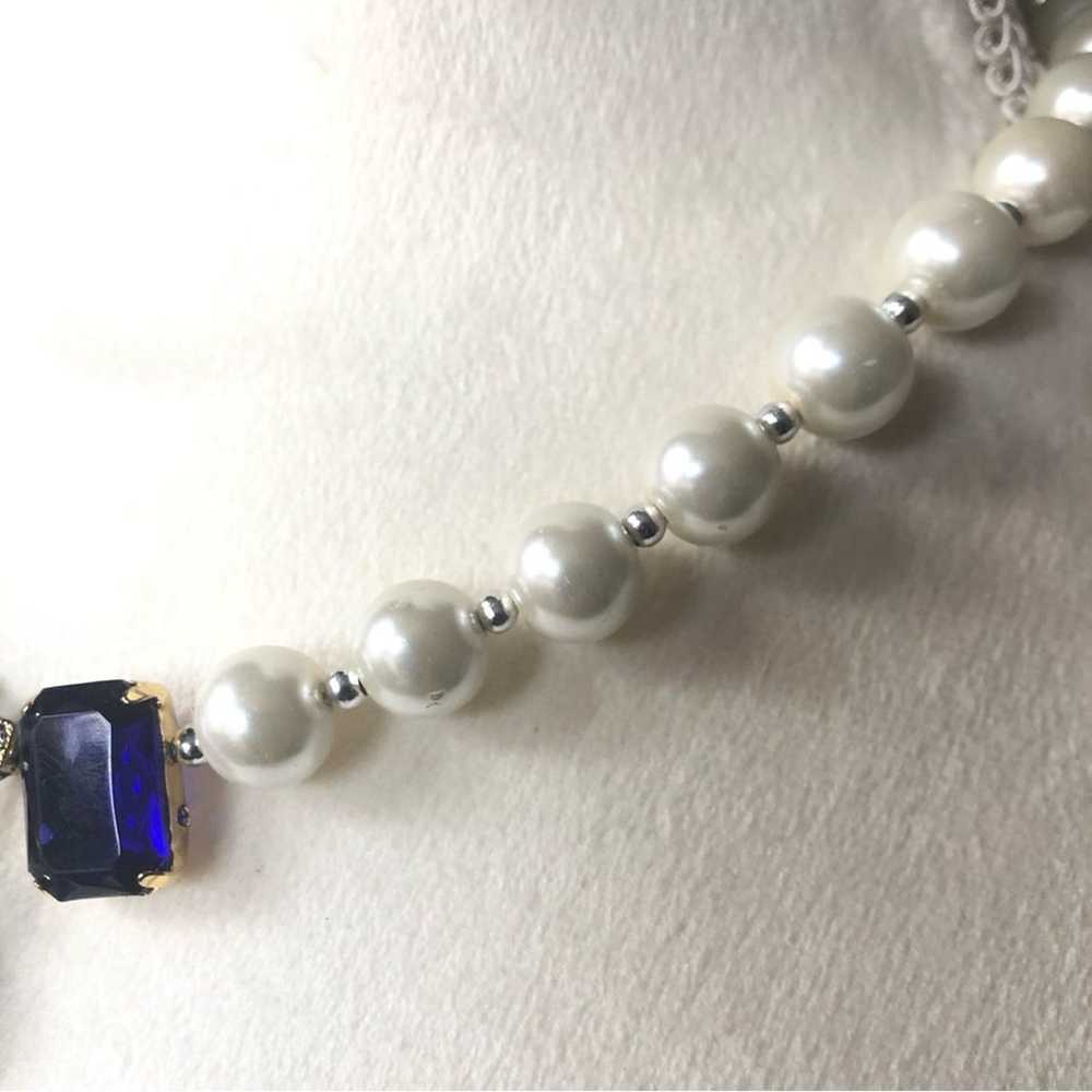 Handcrafted classy elegant white glass Pearl face… - image 9