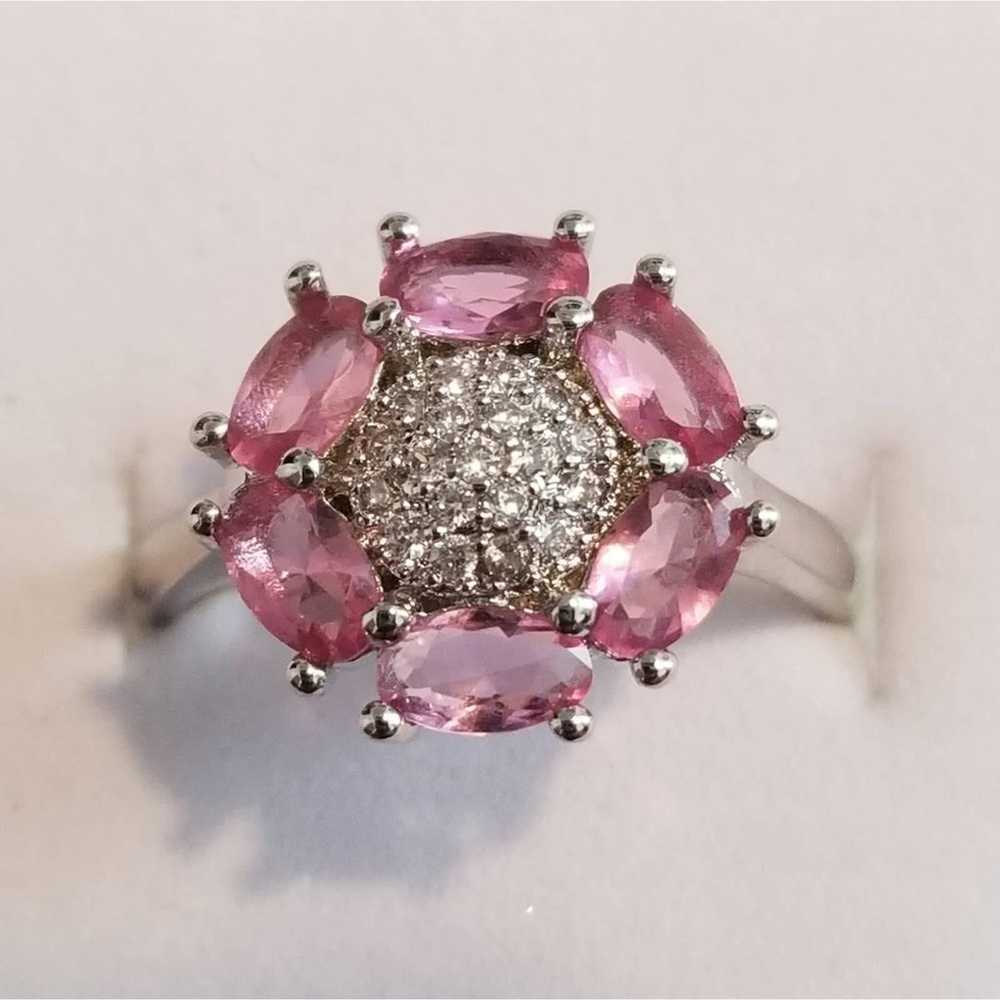 New Vintage Pink Tourmaline, & 925 Ring - image 1