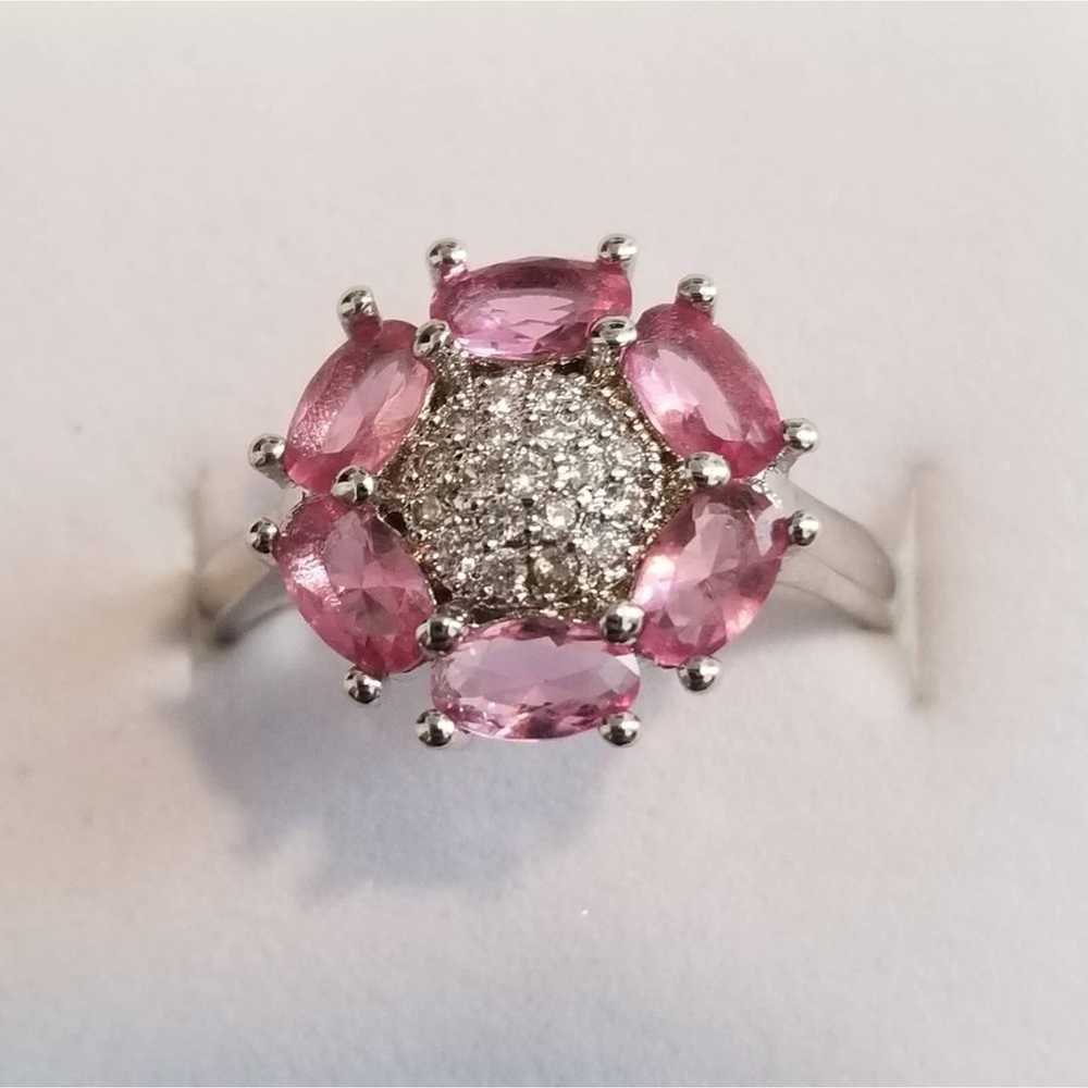 New Vintage Pink Tourmaline, & 925 Ring - image 5