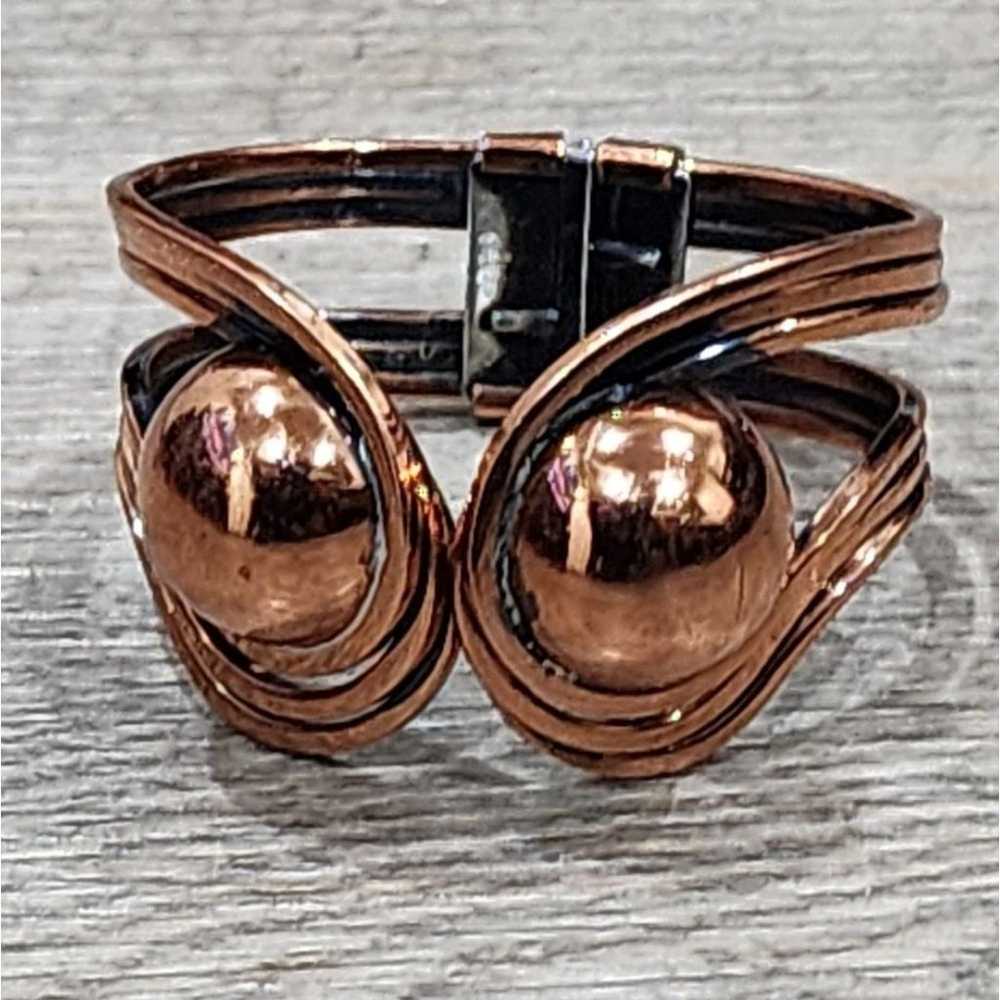 Vintage RAME Copper Clamper Bracelet Modernist Cu… - image 1