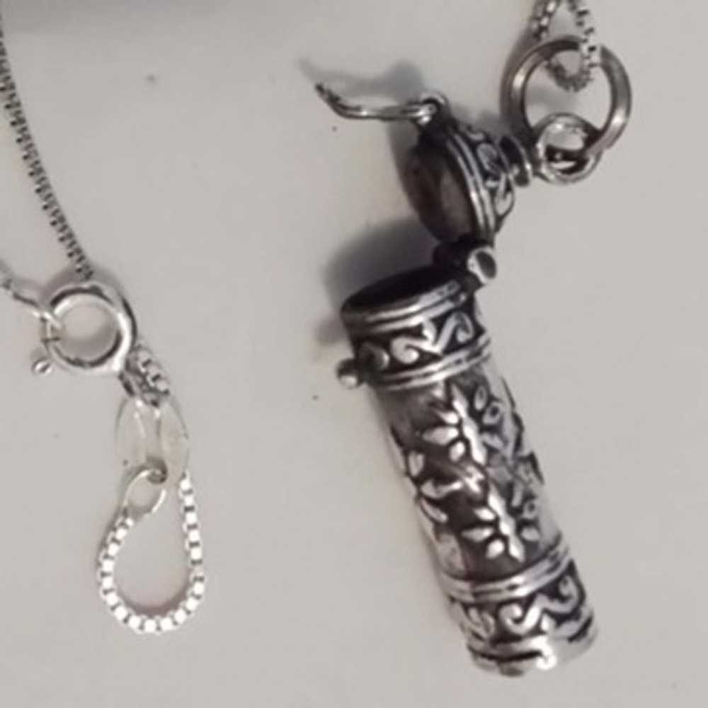 Sterling Silver 925 Vintage Tibet Charm Container… - image 5