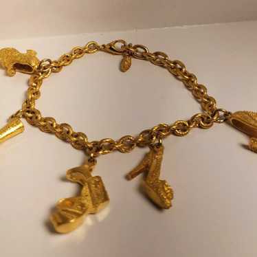 Vintage Bob Mackie Shoe Charm Bracelet - image 1