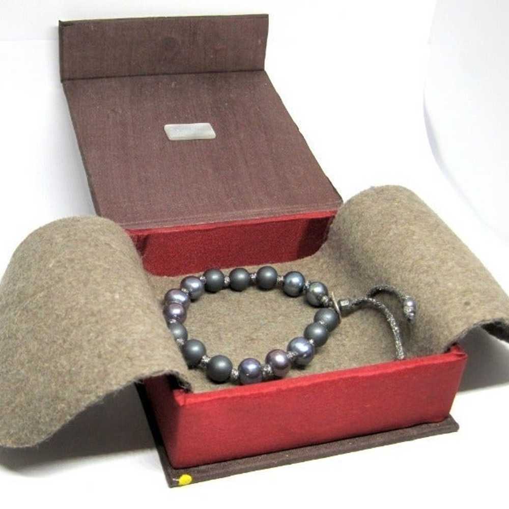 Chan Luu Gray Pearls Hematite Bracelet - image 5