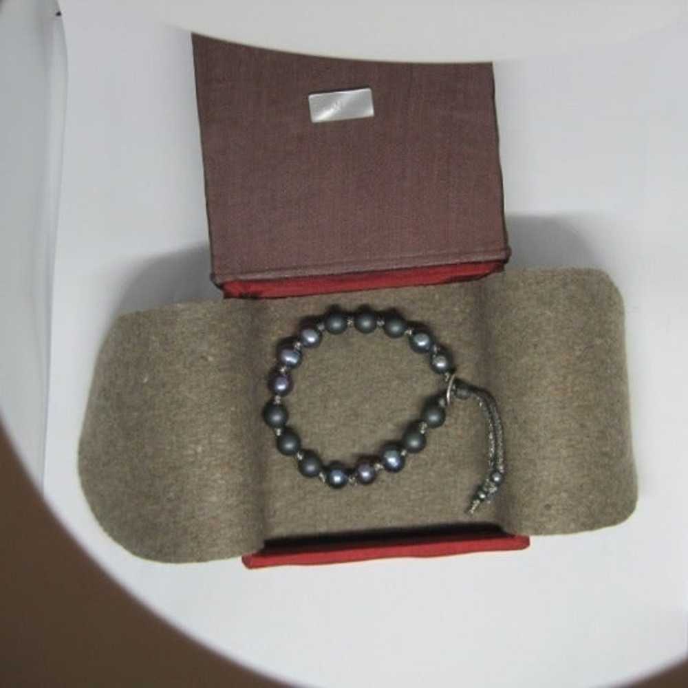 Chan Luu Gray Pearls Hematite Bracelet - image 6