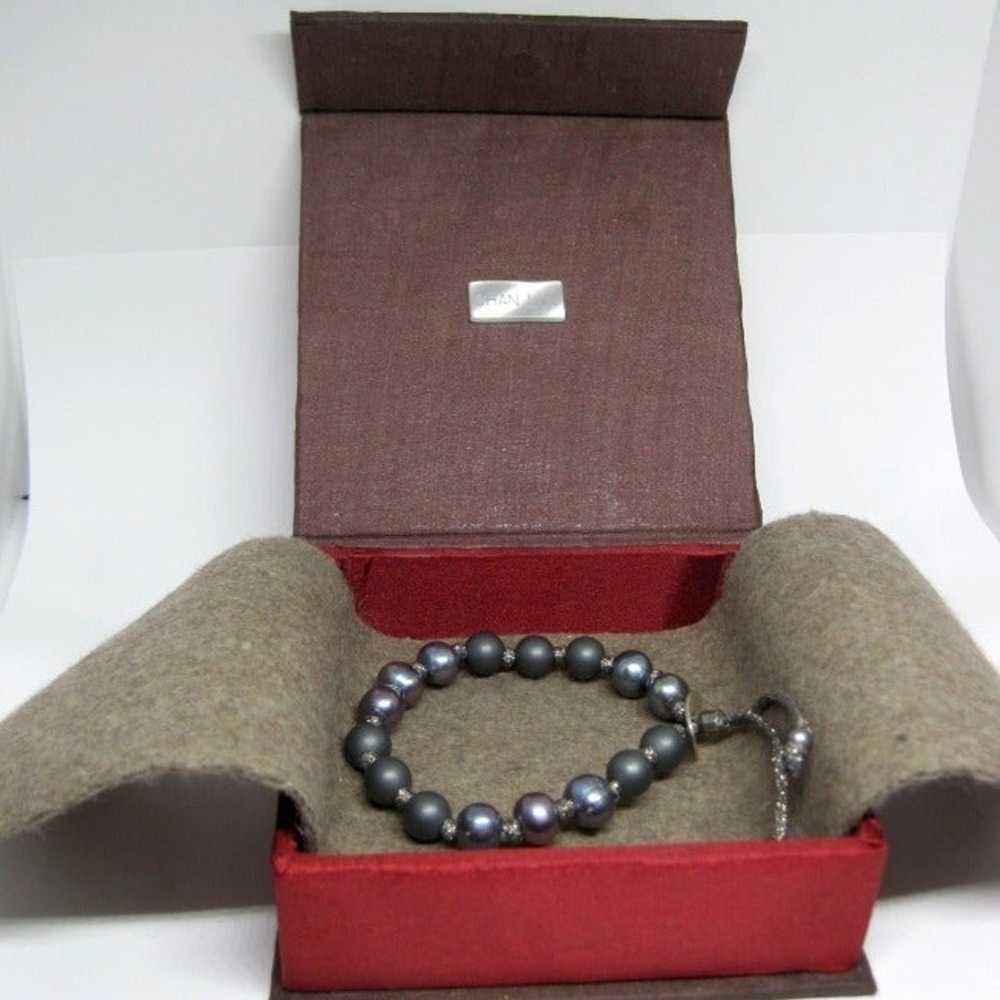 Chan Luu Gray Pearls Hematite Bracelet - image 8