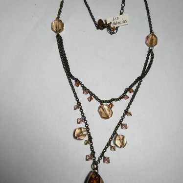 18" LIZ PALACIOUS Copper Like Neckace - image 1