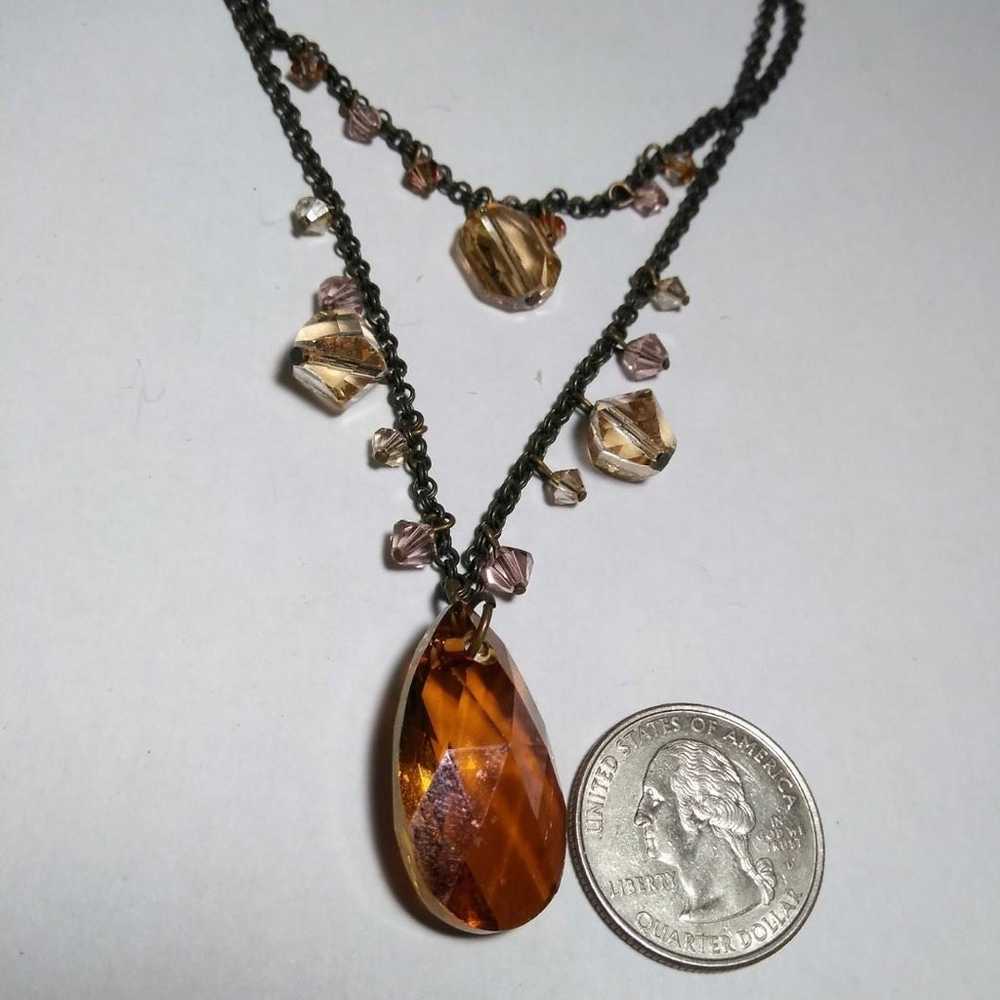 18" LIZ PALACIOUS Copper Like Neckace - image 2