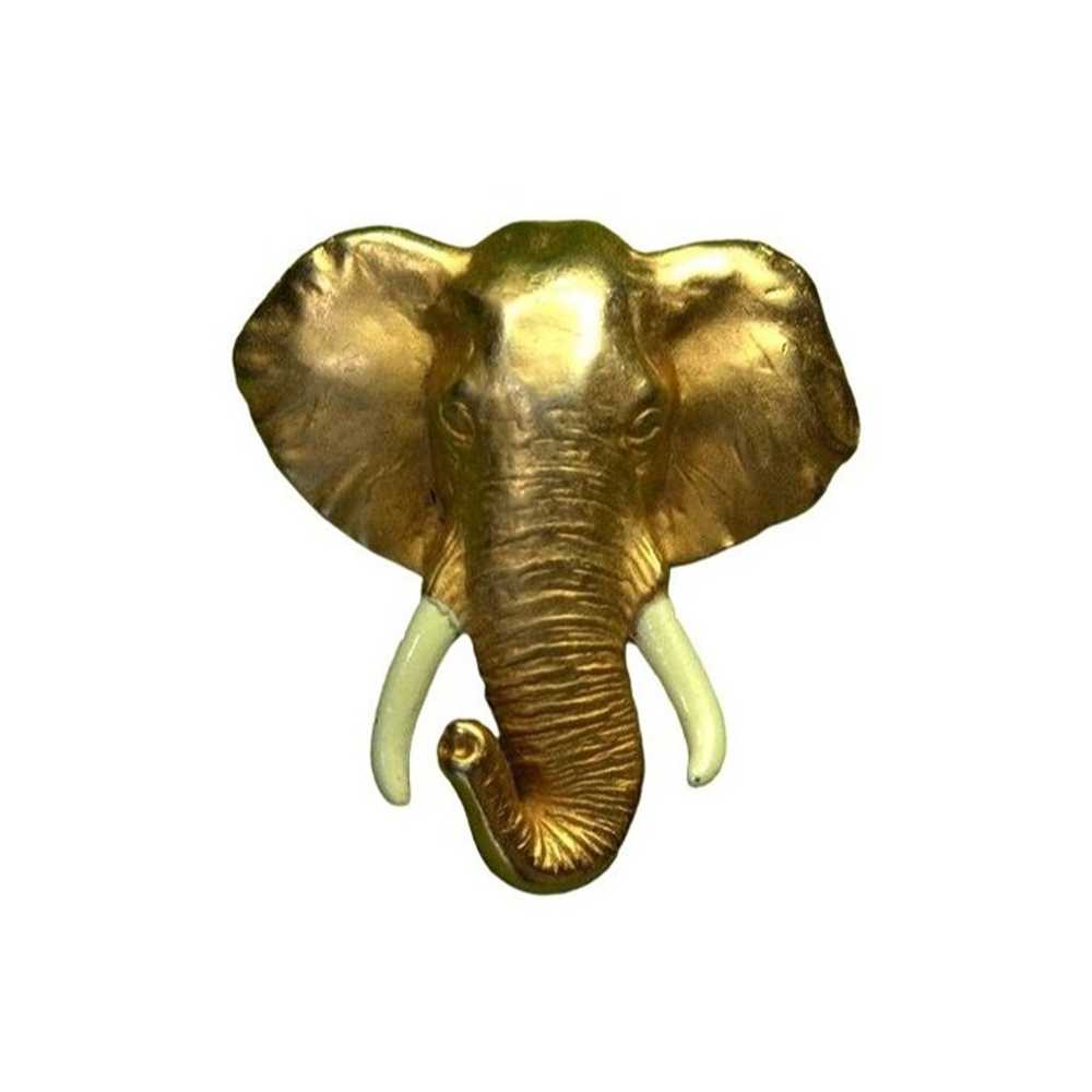 AJC Signed Vintage Elephant Brooch (RARE) - image 2