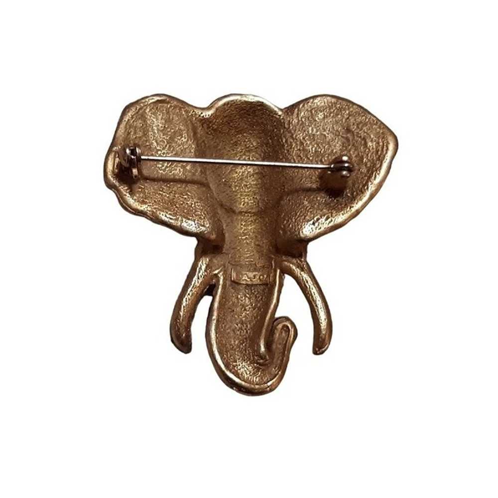 AJC Signed Vintage Elephant Brooch (RARE) - image 3