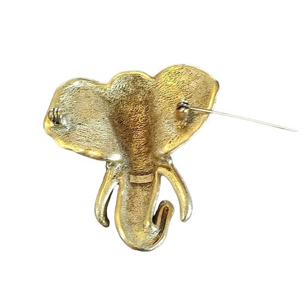 AJC Signed Vintage Elephant Brooch (RARE) - image 4