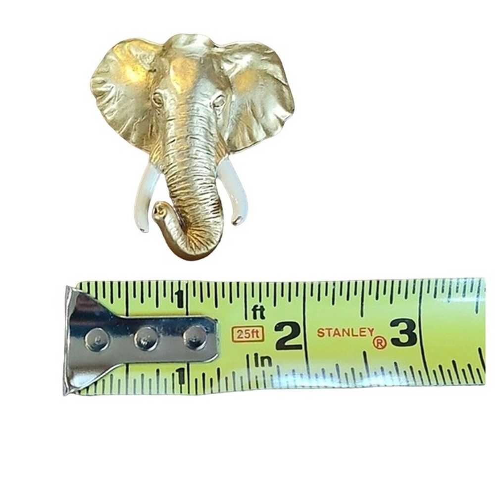 AJC Signed Vintage Elephant Brooch (RARE) - image 6