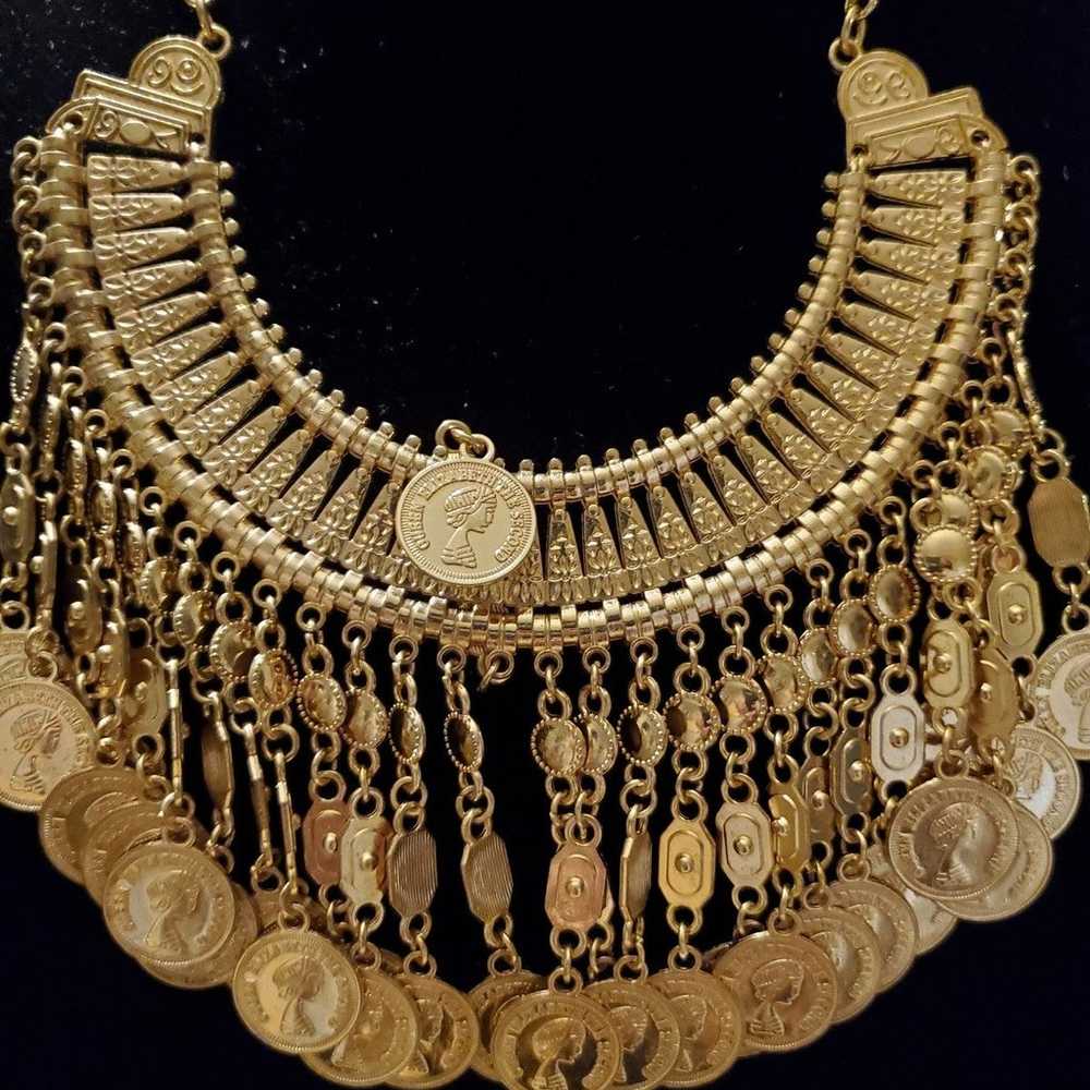 Vintage Gold Coins Necklace - image 2