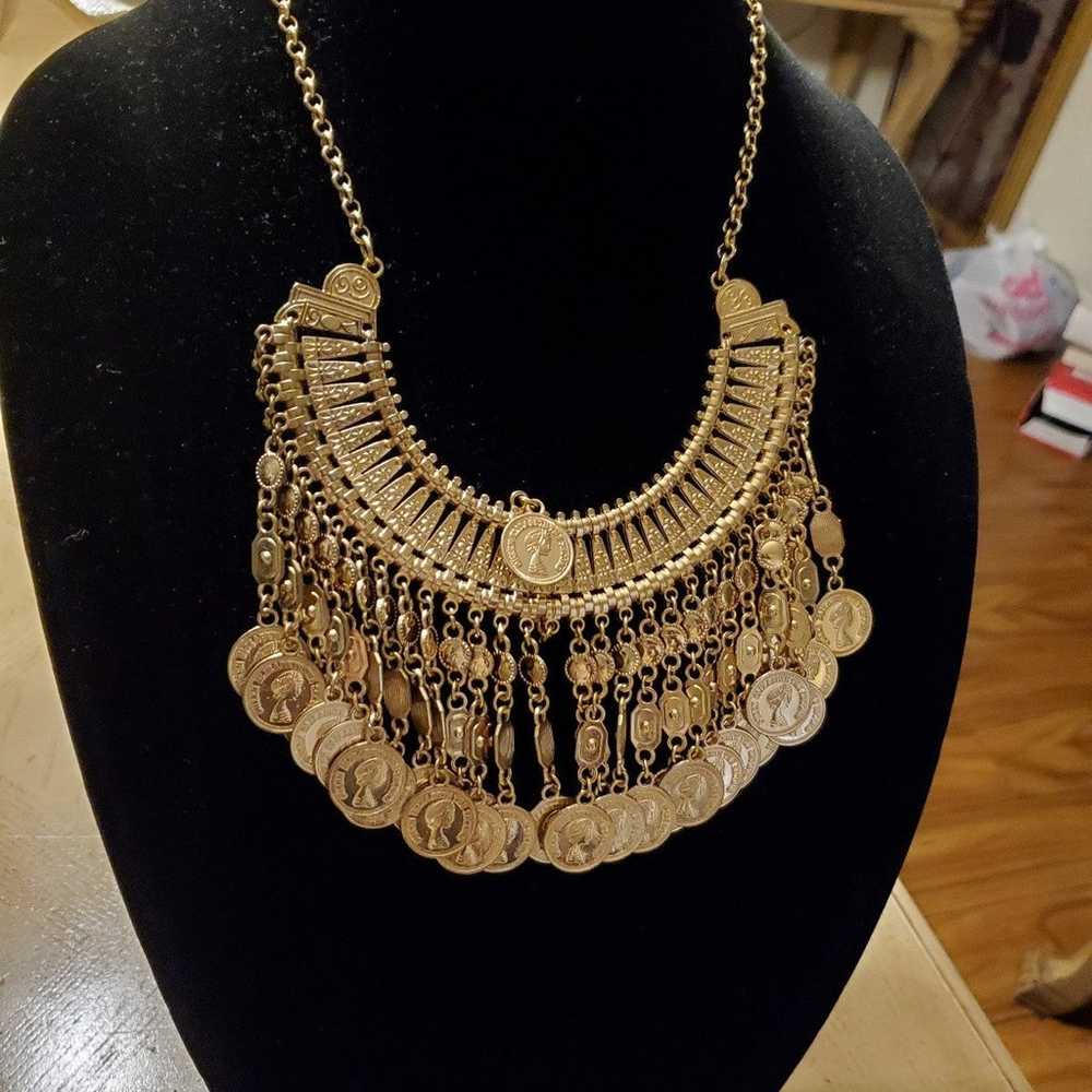 Vintage Gold Coins Necklace - image 4