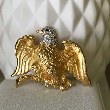 Vintage Smithsonian Institution Eagle Clear Cryst… - image 1