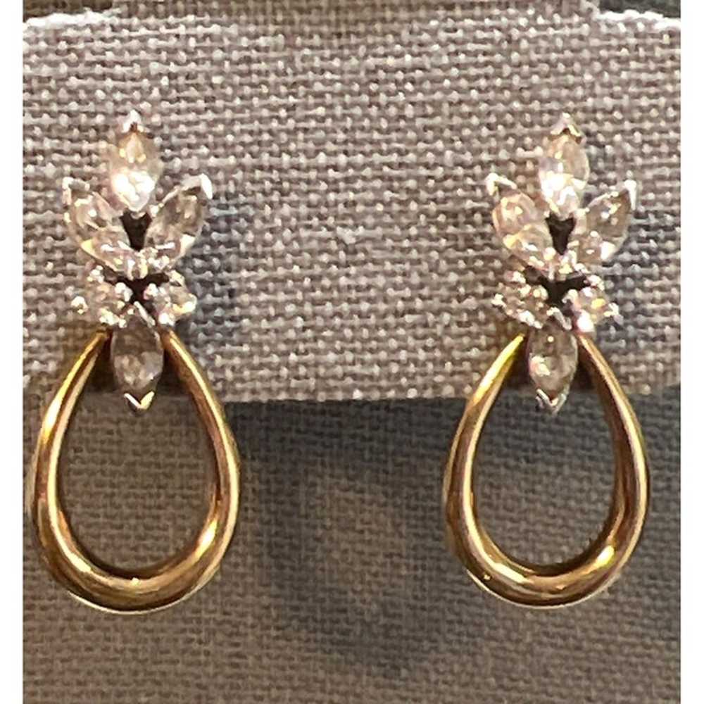 Panetta Vintage Marquise Crystal Earrings - image 5