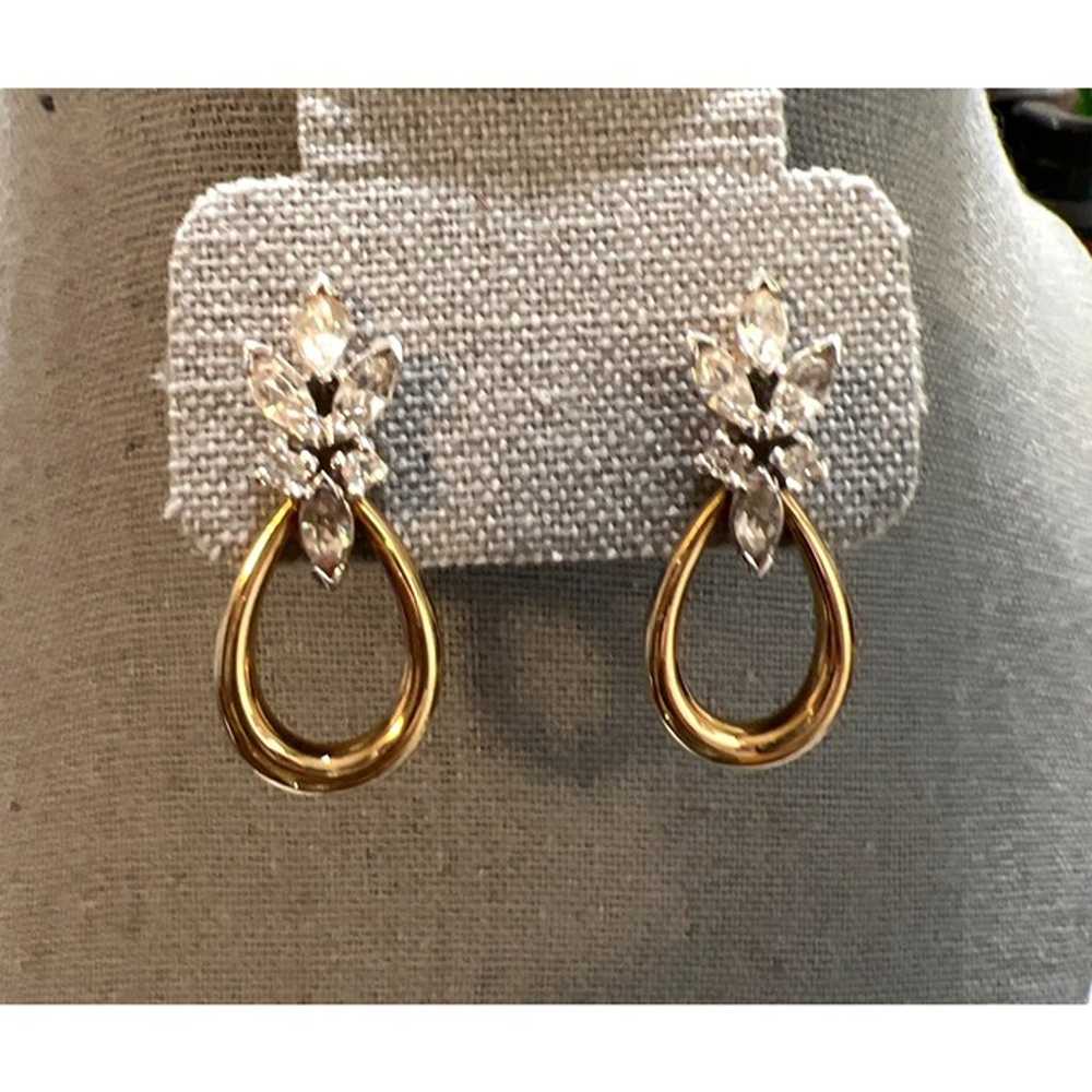 Panetta Vintage Marquise Crystal Earrings - image 6