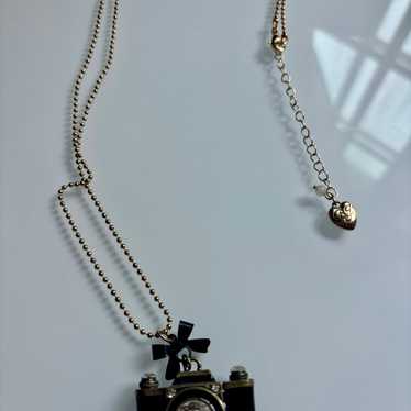 Betsey Johnson Camera Necklace - image 1