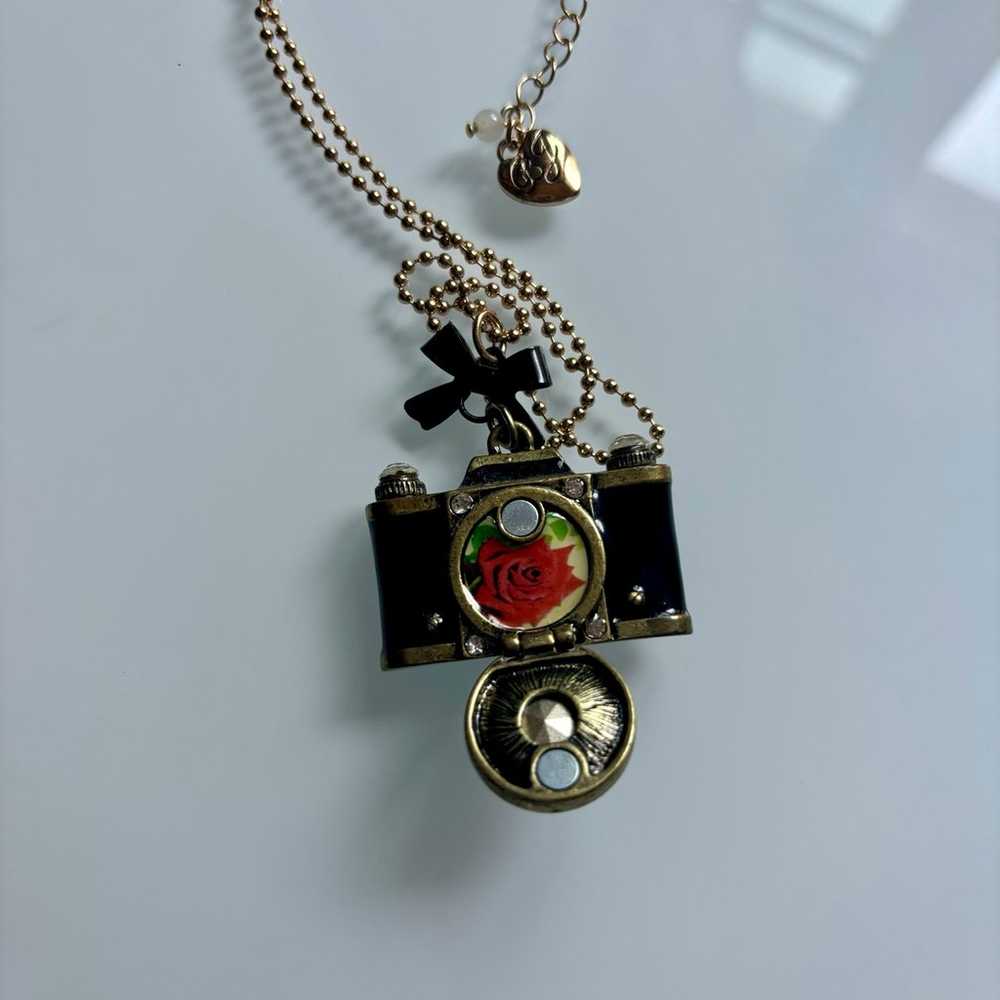 Betsey Johnson Camera Necklace - image 3