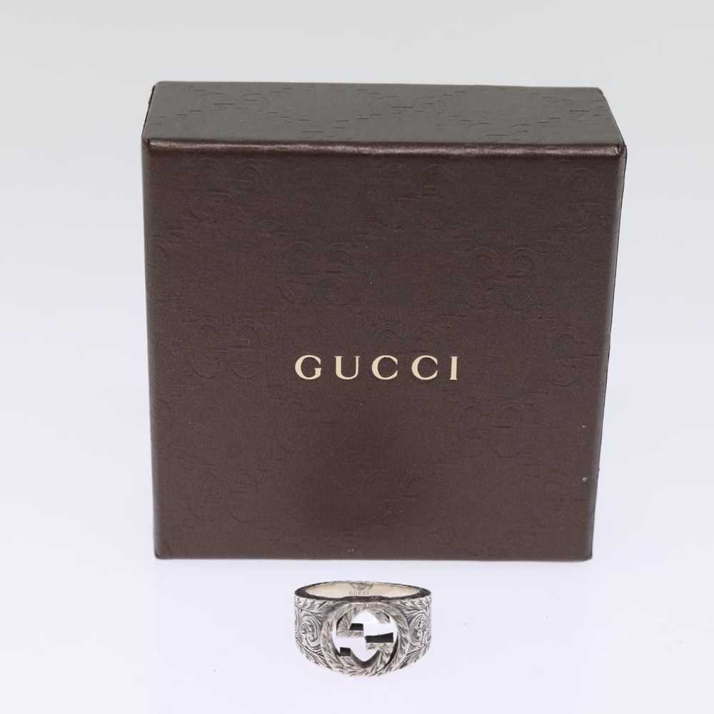 Gucci GUCCI Interlocking Ring Ag925 Silver Auth b… - image 10