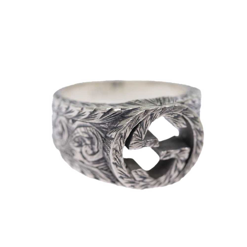 Gucci GUCCI Interlocking Ring Ag925 Silver Auth b… - image 1