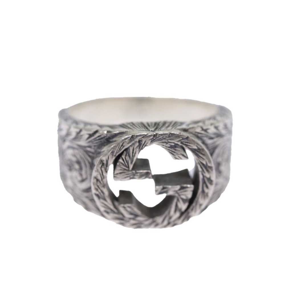 Gucci GUCCI Interlocking Ring Ag925 Silver Auth b… - image 2