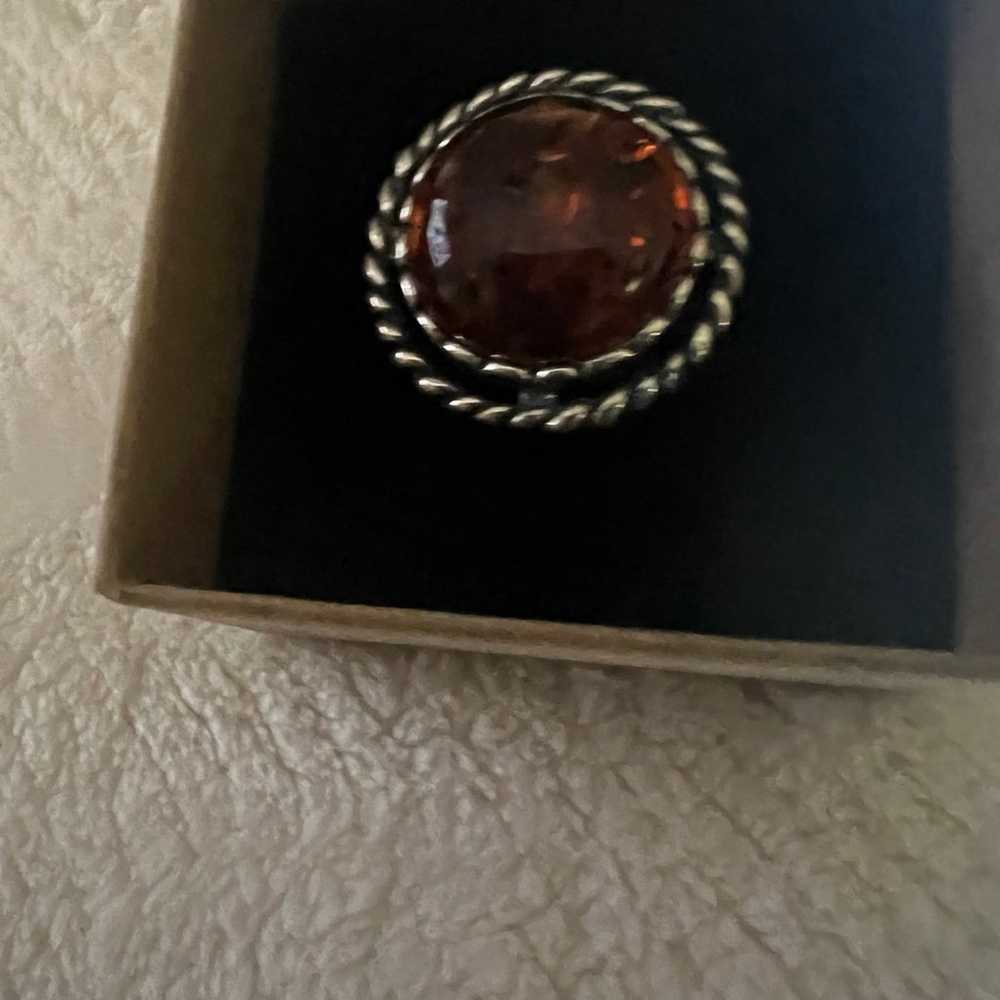 Didae Israel Made Sterling Amber Ring - image 4