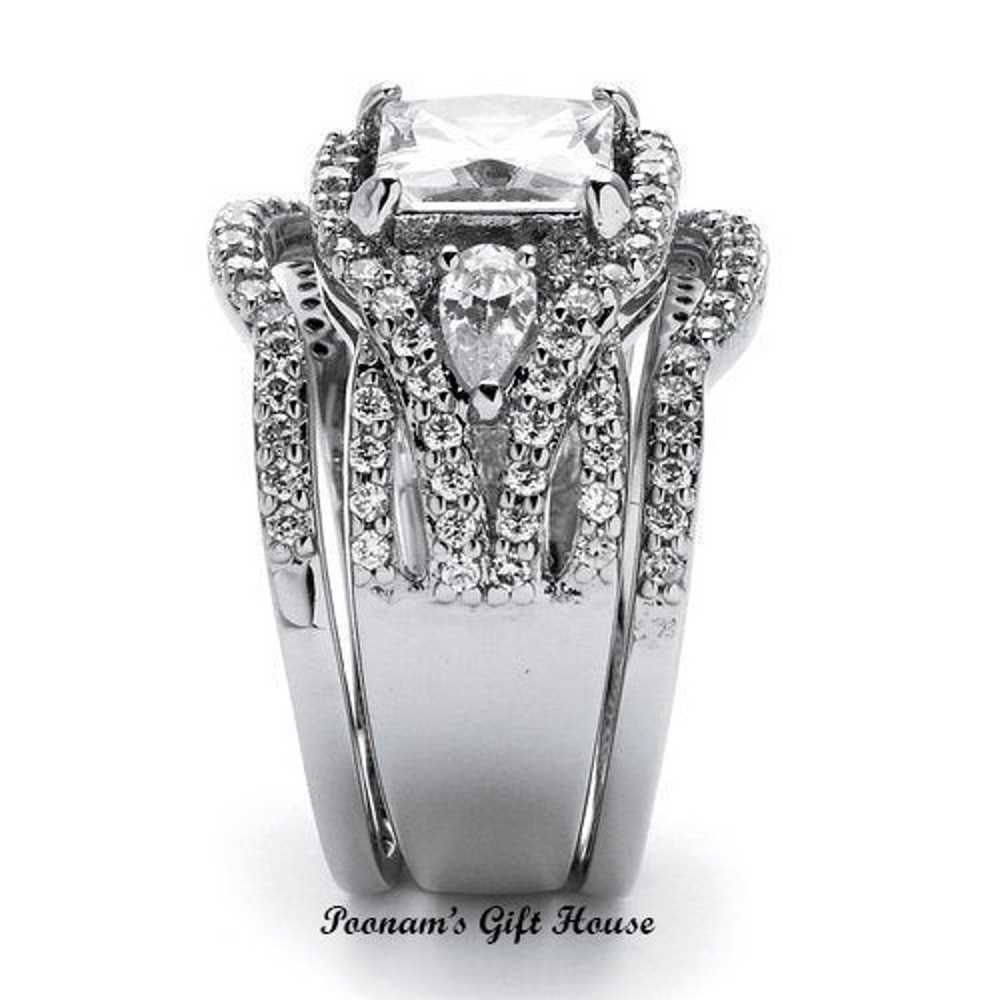 18K White Gold Princess Cut Diamond Ring - image 2