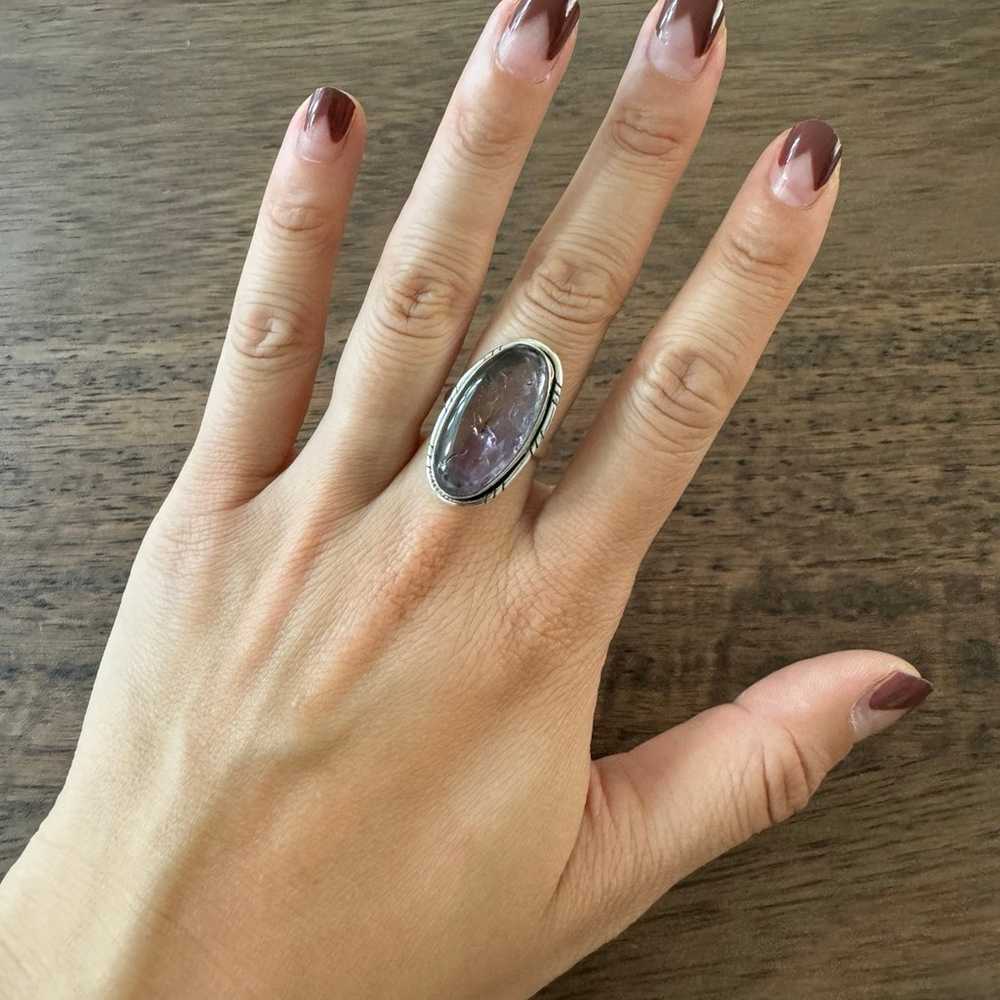 Ametrine Oval Statement Ring 925 Sterling Silver - image 2