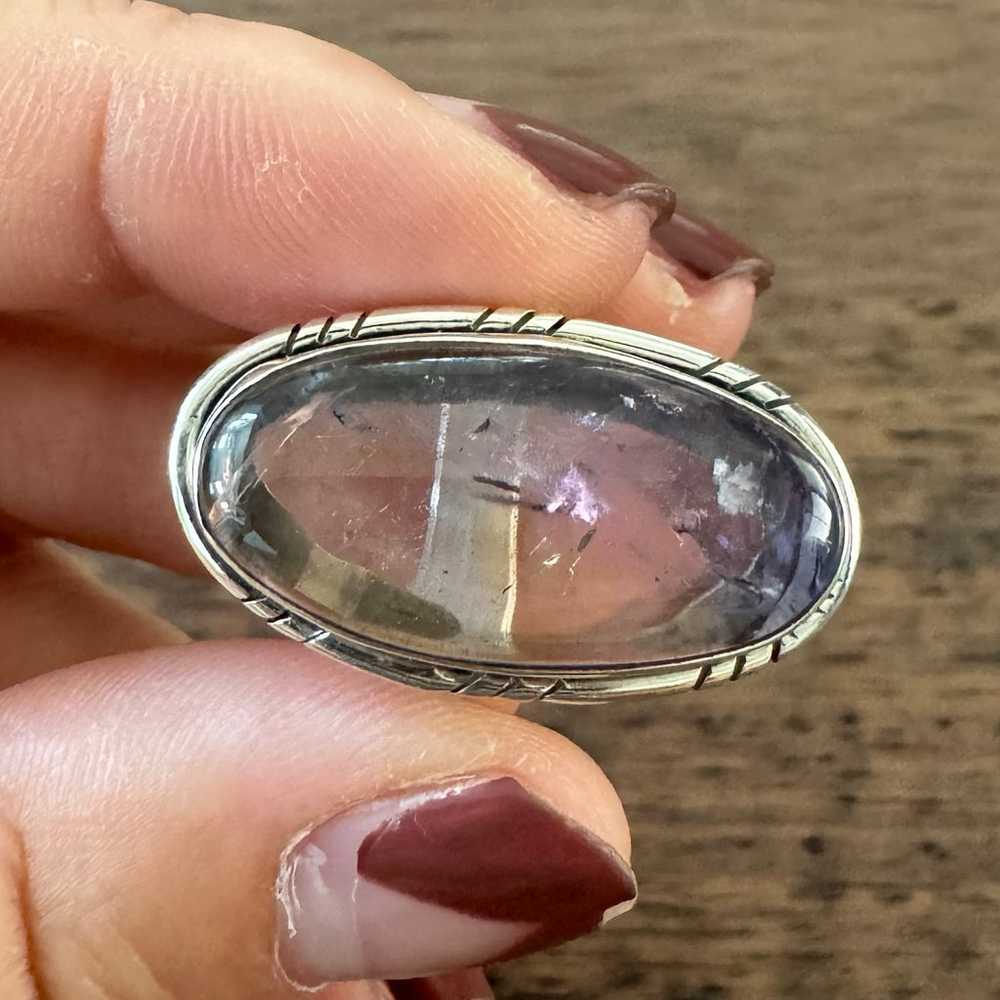 Ametrine Oval Statement Ring 925 Sterling Silver - image 5