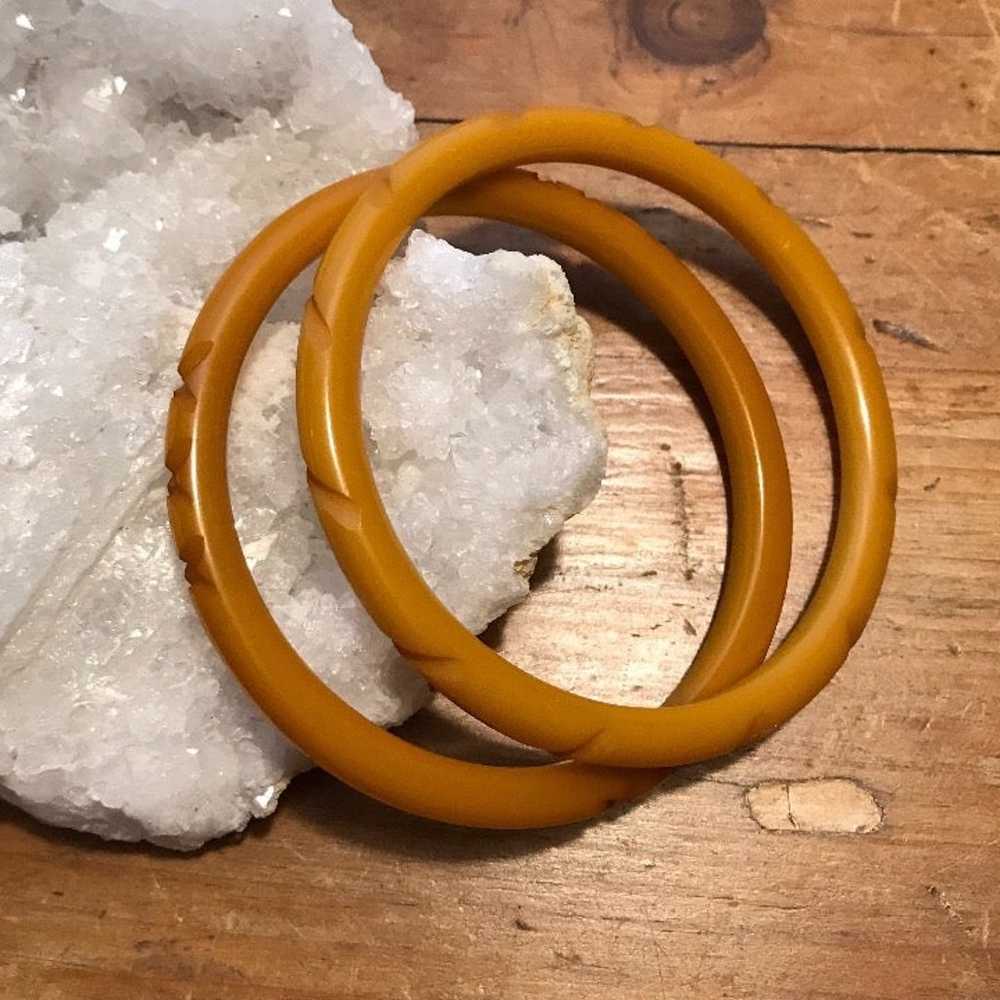 Bakelite Butterscotch Vintage Bracelets - image 2