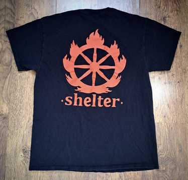 Band Tees × Rock Band × Vintage SHELTER x T-Shirt - image 1