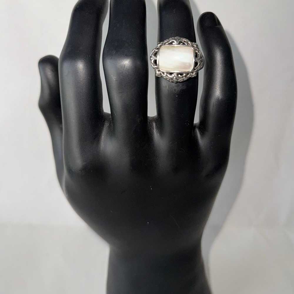 Sterling Silver Mother of Pearl Ring - image 1