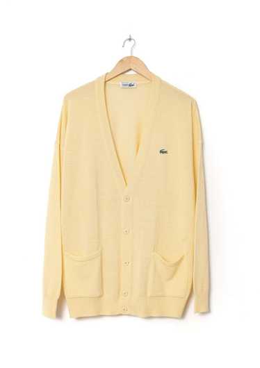 Lacoste Vintage Lacoste Pale Yellow Cardigan