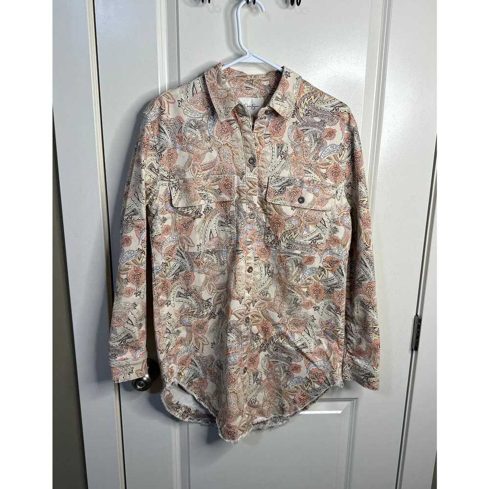 Other Jessica Simpson Paisley Button Down Shirt D… - image 1