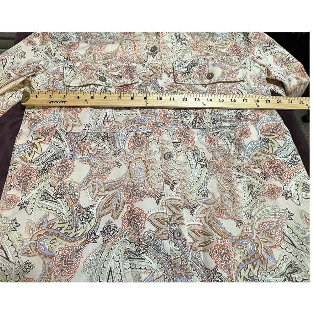 Other Jessica Simpson Paisley Button Down Shirt D… - image 4