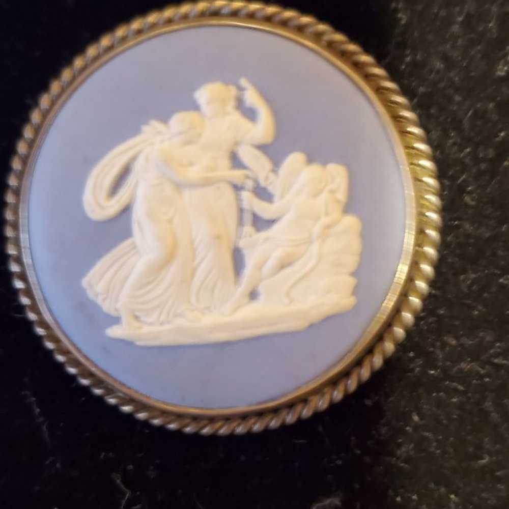 Vintage sterling Wedgewood cameo - image 3