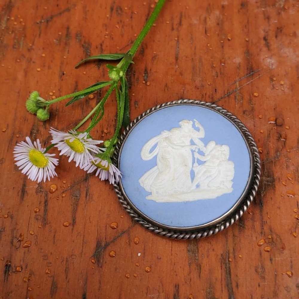 Vintage sterling Wedgewood cameo - image 5