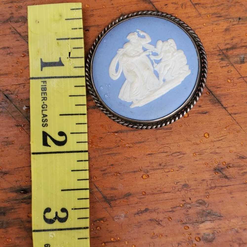 Vintage sterling Wedgewood cameo - image 7