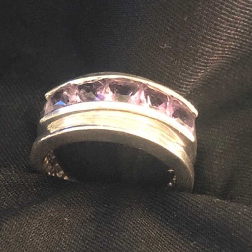 Sterling amethyst ring - image 2