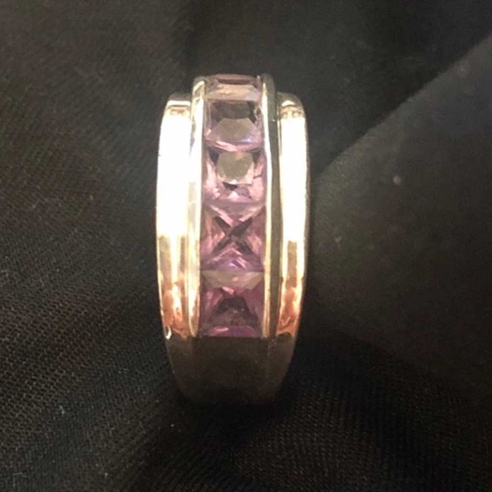 Sterling amethyst ring - image 3