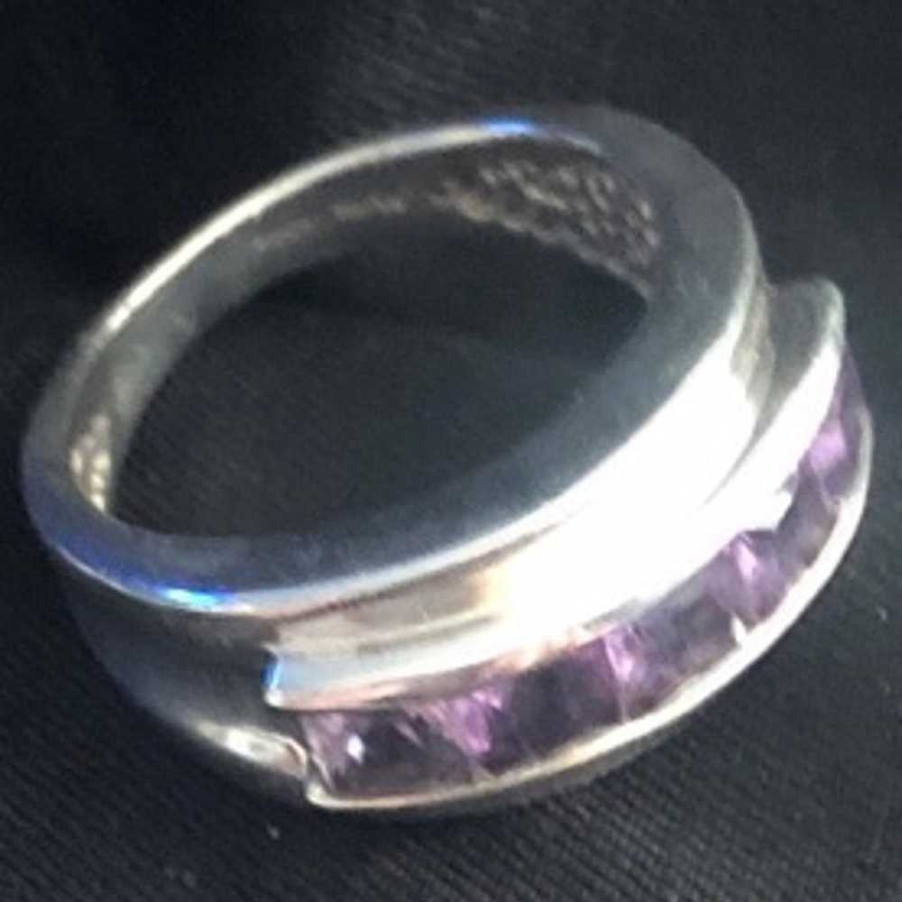 Sterling amethyst ring - image 4