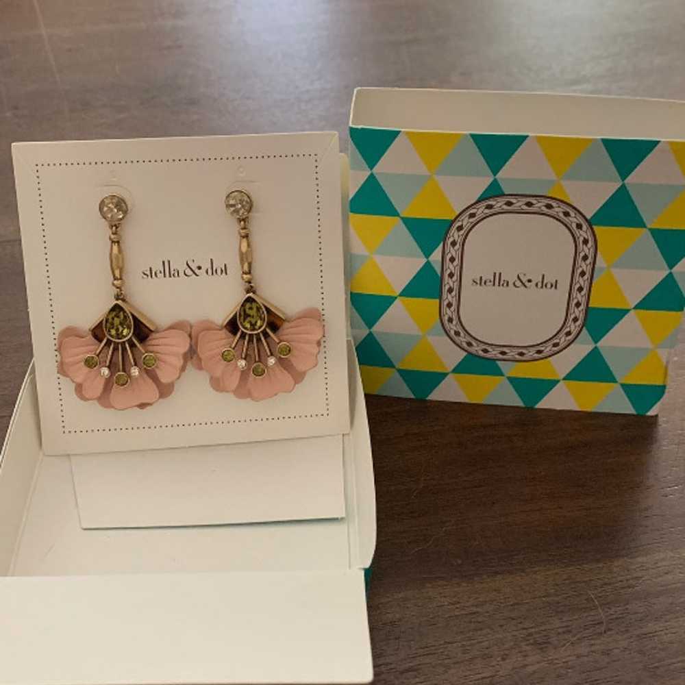 Stella & Dot Rory Floral Drop Earrings - image 2