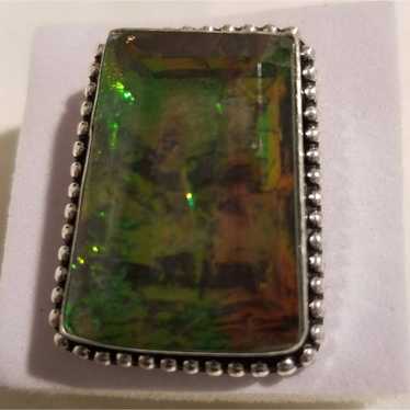 Vintge Australian Triplet Opal  925 Ring - image 1